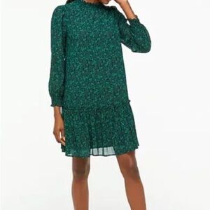 J. Crew Floral Chiffon Dress